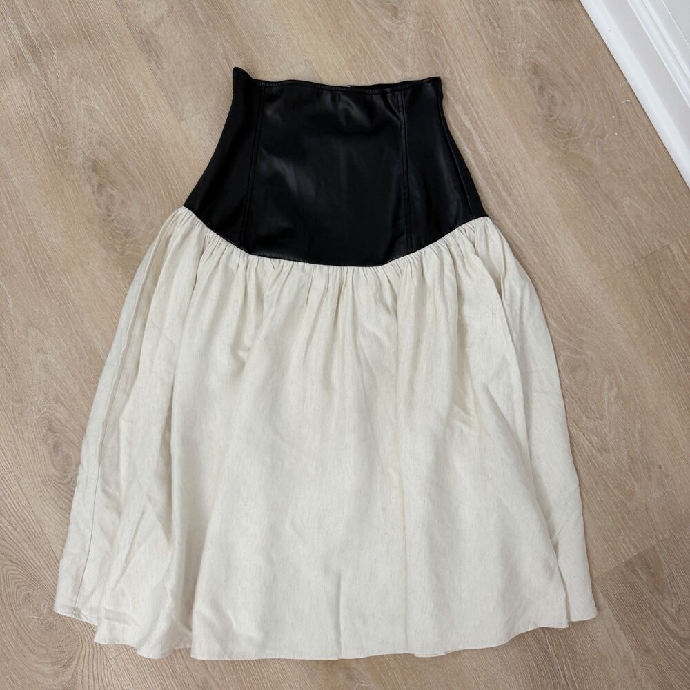 Women’s WEWOREWHAT Drop Waist Midi Skirt Size Small